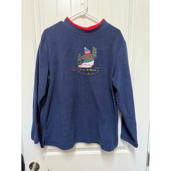 Vintage C&B Sport By Croft And Barrow  Snowman Crewneck Sweatshirt Womens XL - Picture 1 of 4